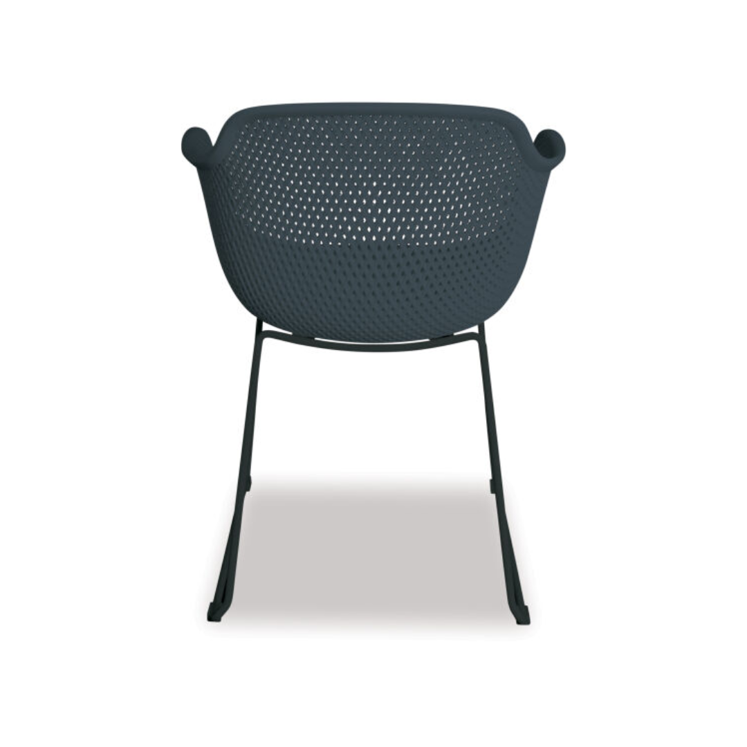 Lilac Dining Chair Gun Metal