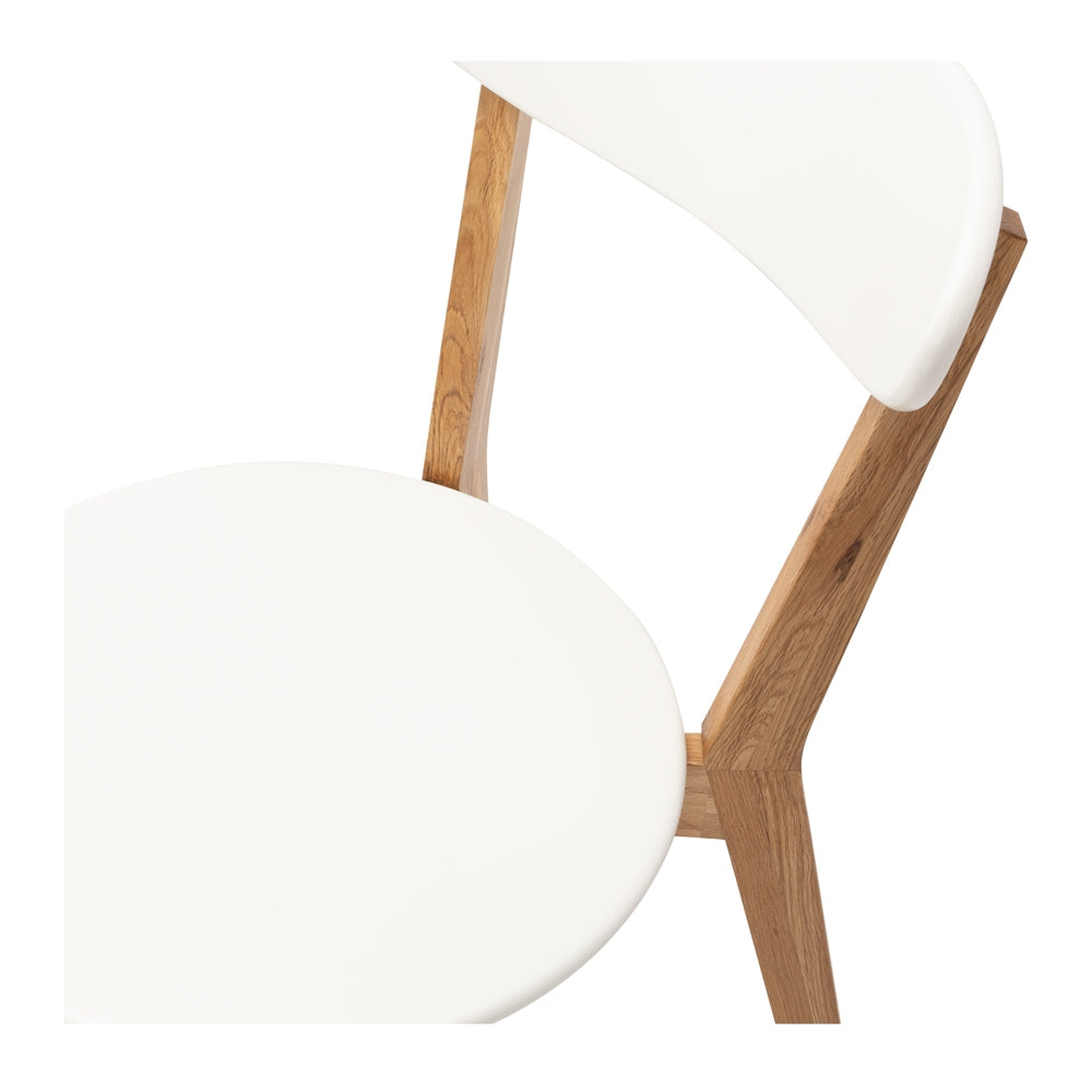 Radius Dining Chair White Close UP
