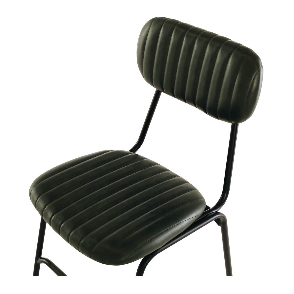Datsun Chair Vintage Green PU Accent