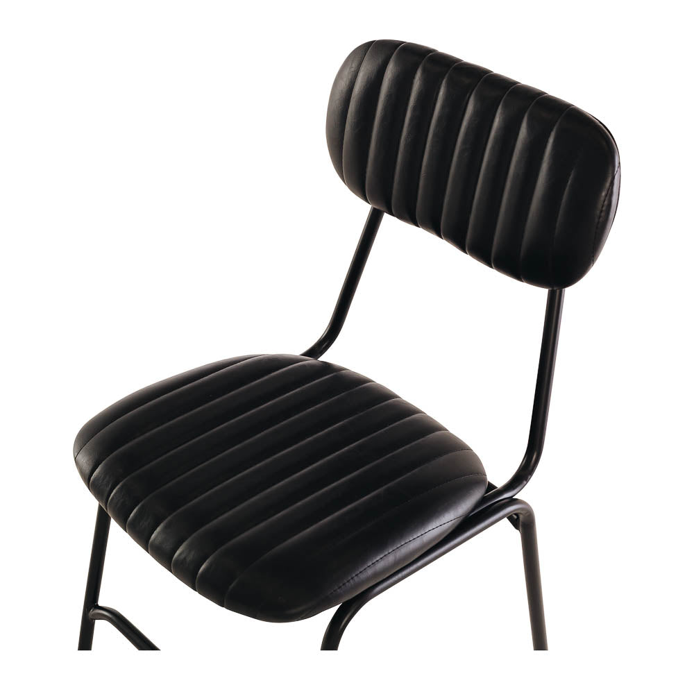 Datsun Chair Vintage Black PU Accent