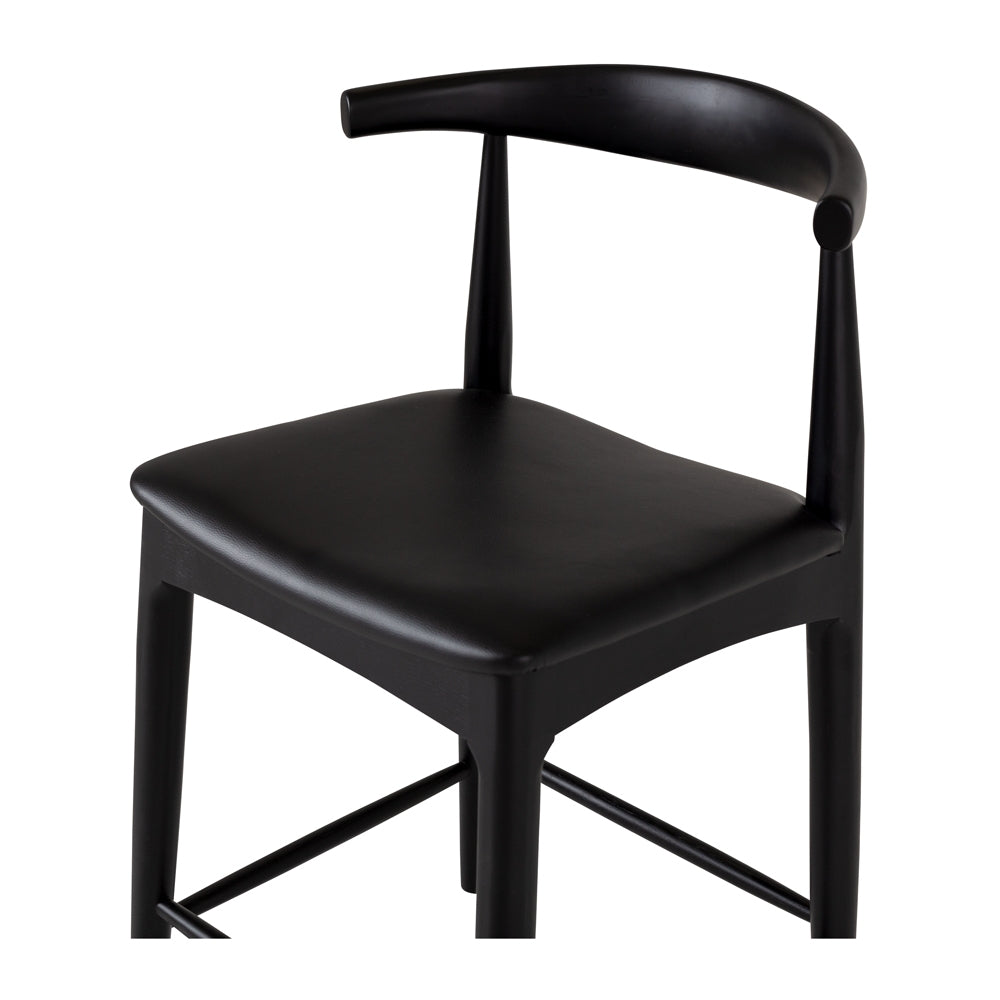 Elbow Barstool Black Accent