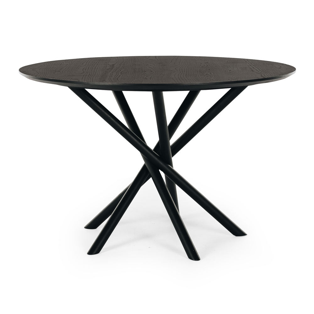 Harper Round Dining Table 1200 Black View
