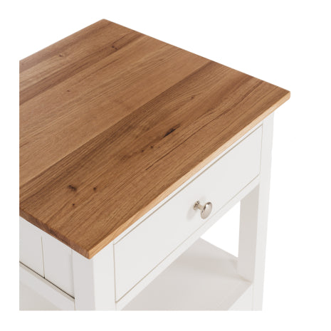 Jessica 1 Drawer Bedside Oak Top