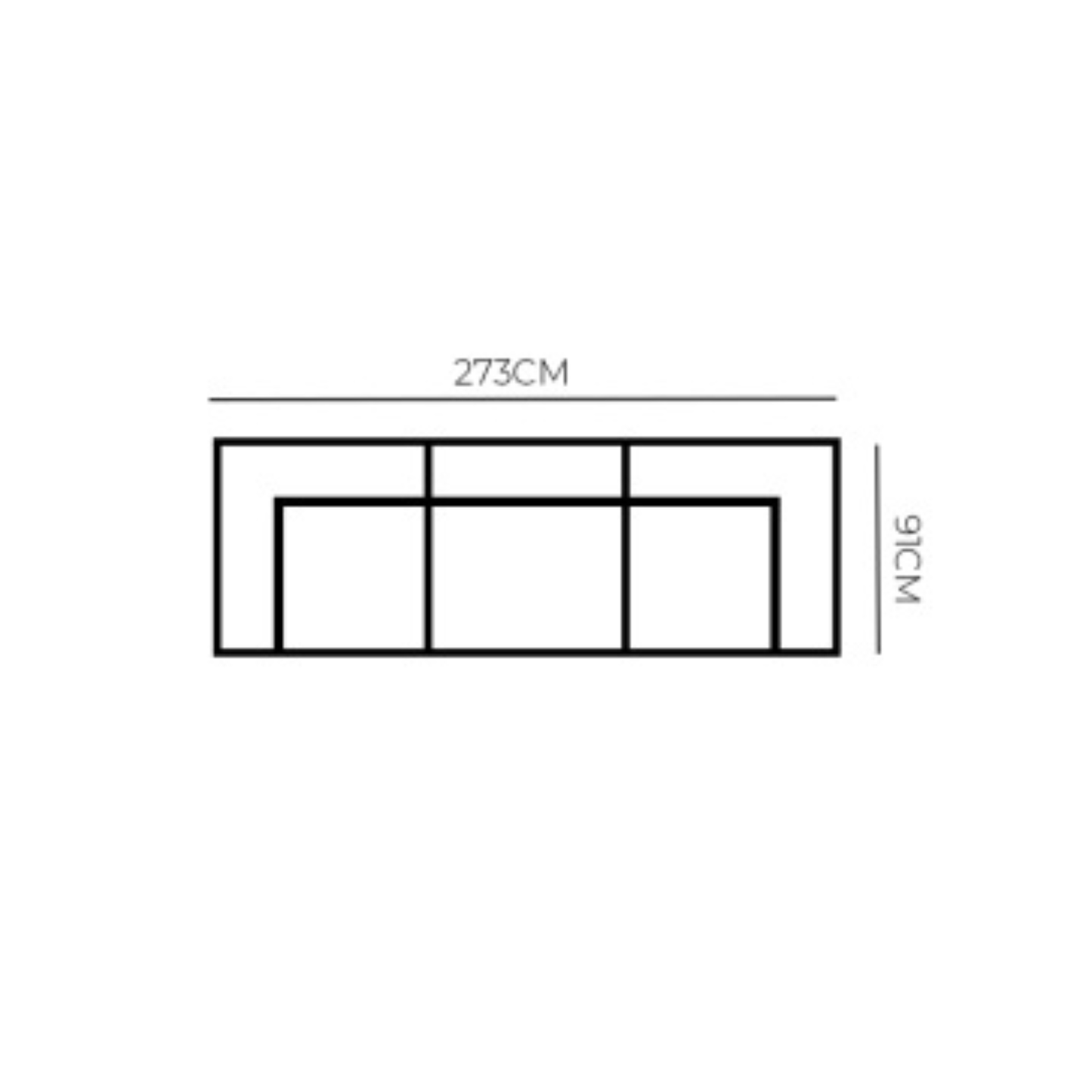 Harmony 3 Seater Modular Sand