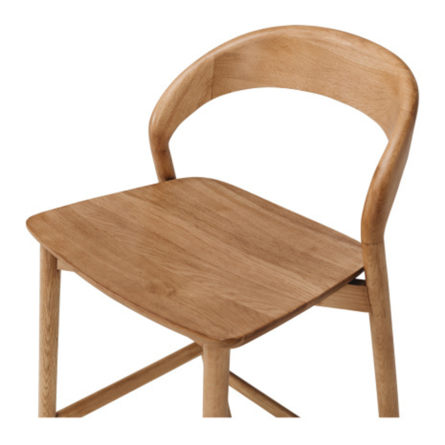 Meg Barstool Natural Solid Seat