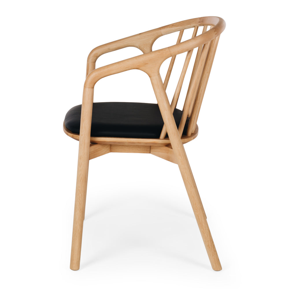 Nord Dining Chair Natural PU Seat