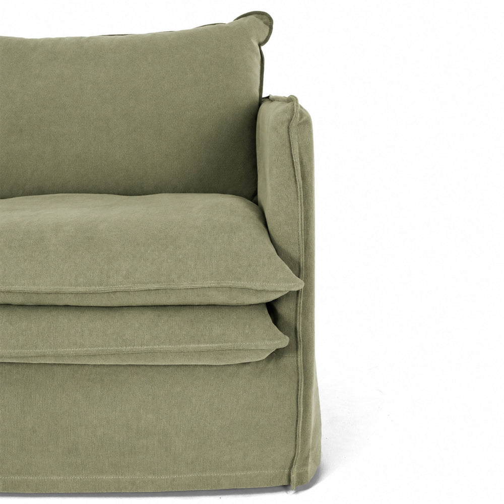HAMILTON 2 Seat Slipcover Sofa - Khaki