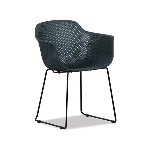 Lilac Dining Chair Gun Metal