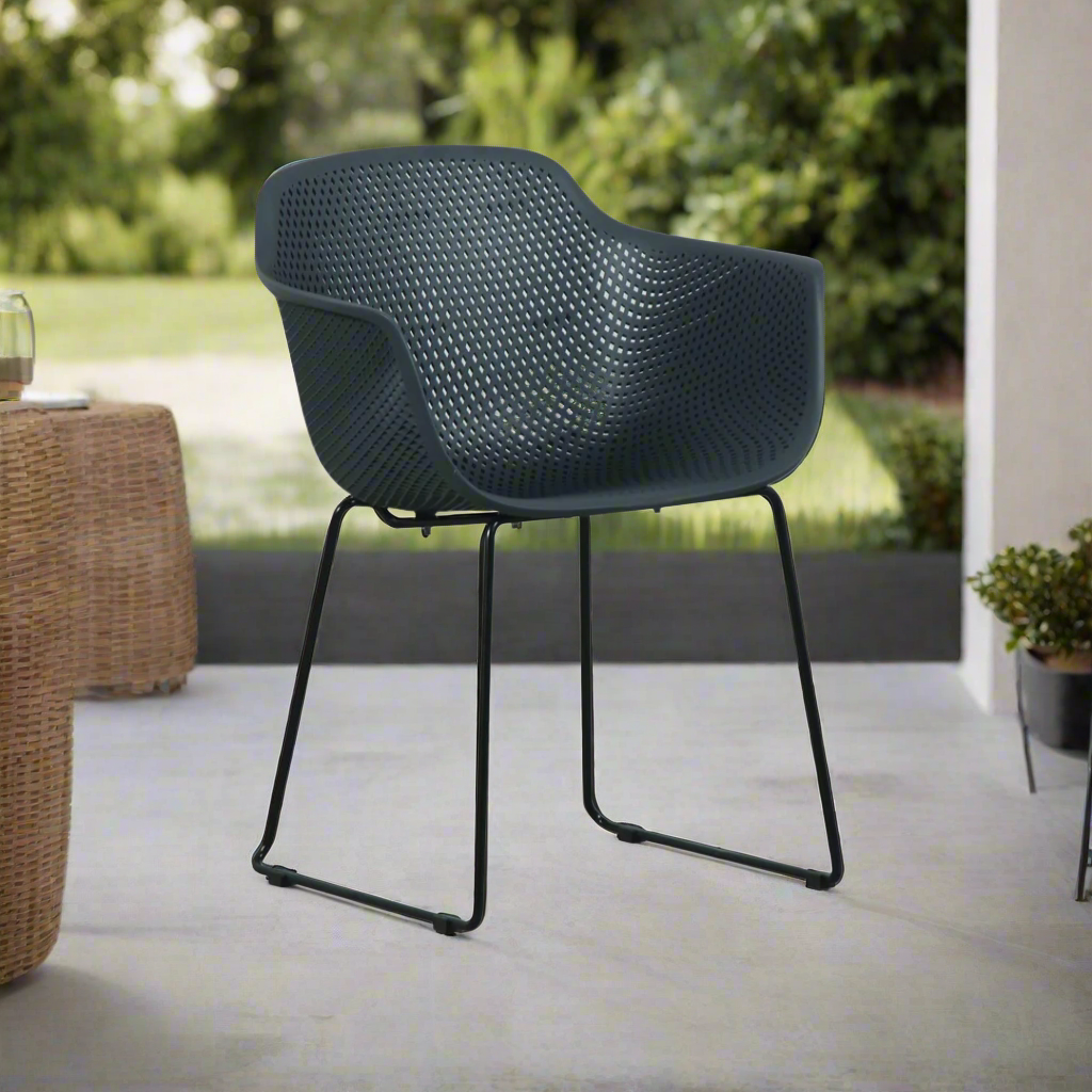 Lilac Dining Chair Gun Metal