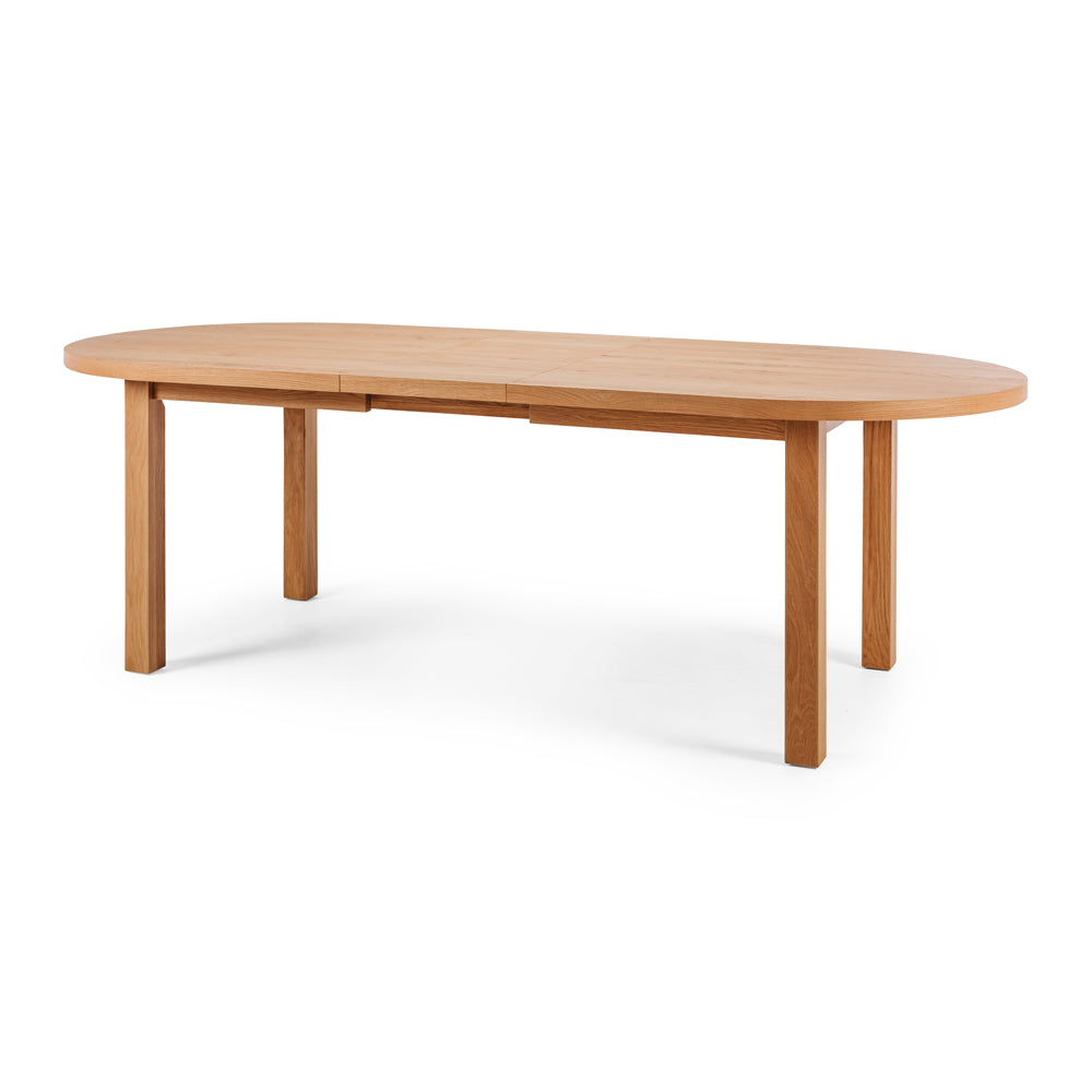Arc Ext Dining Table 2000 - 2400 Angle - Furniture Direct 2U