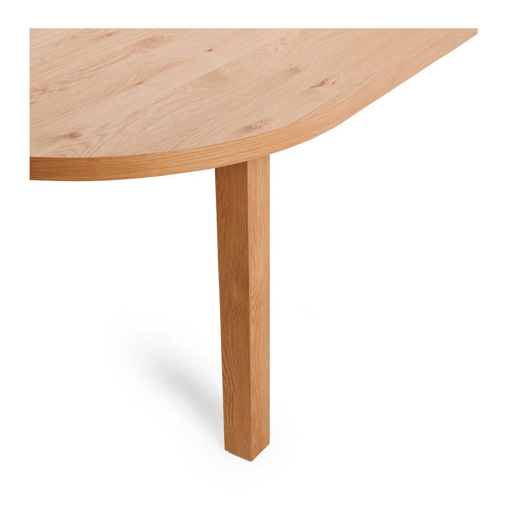 Arc Ext Dining Table 2000 - 2400 Close Up  - Furniture Direct 2U