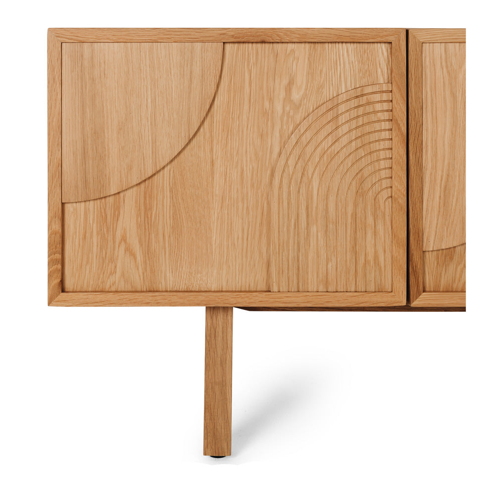 ARC Entertainment Unit (Natural Oak) Close Up 