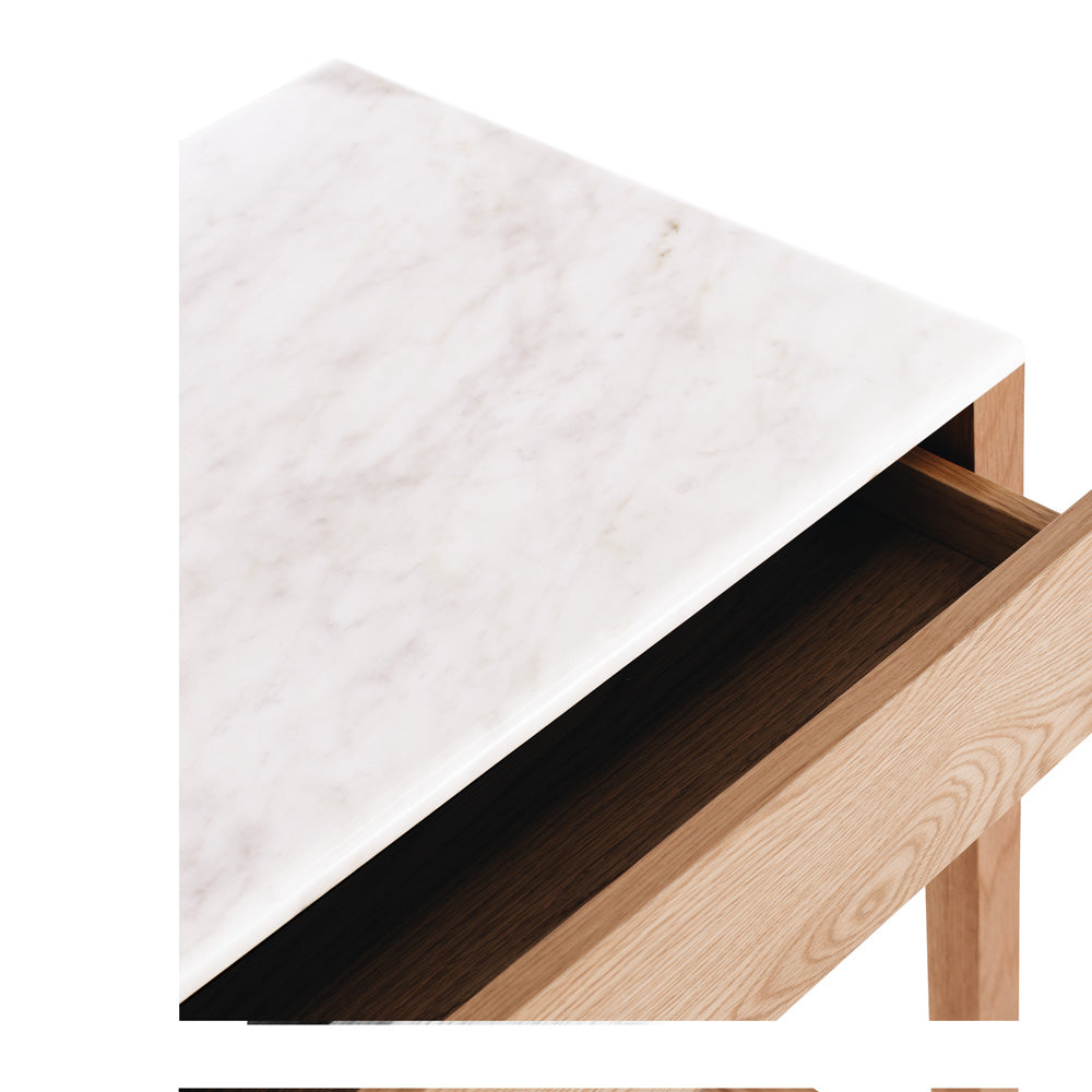 Avalon Natural Oak Desk (Marble Top)