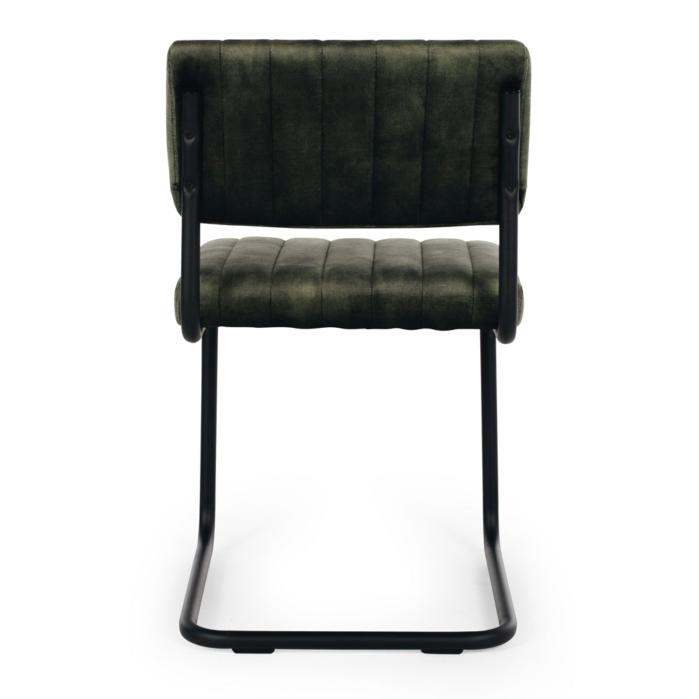 Blake Dining Chair Moss Green Back