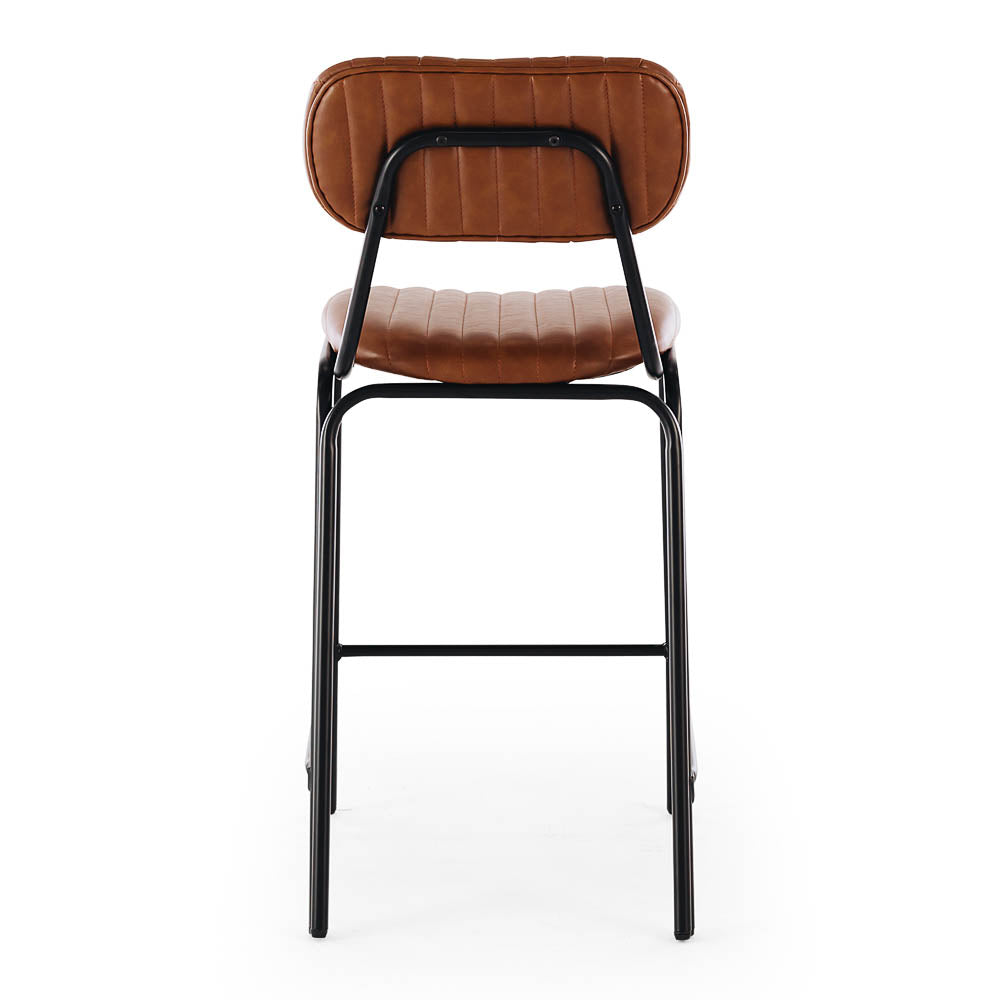 Datsun Barstool Vintage Tan PU Back