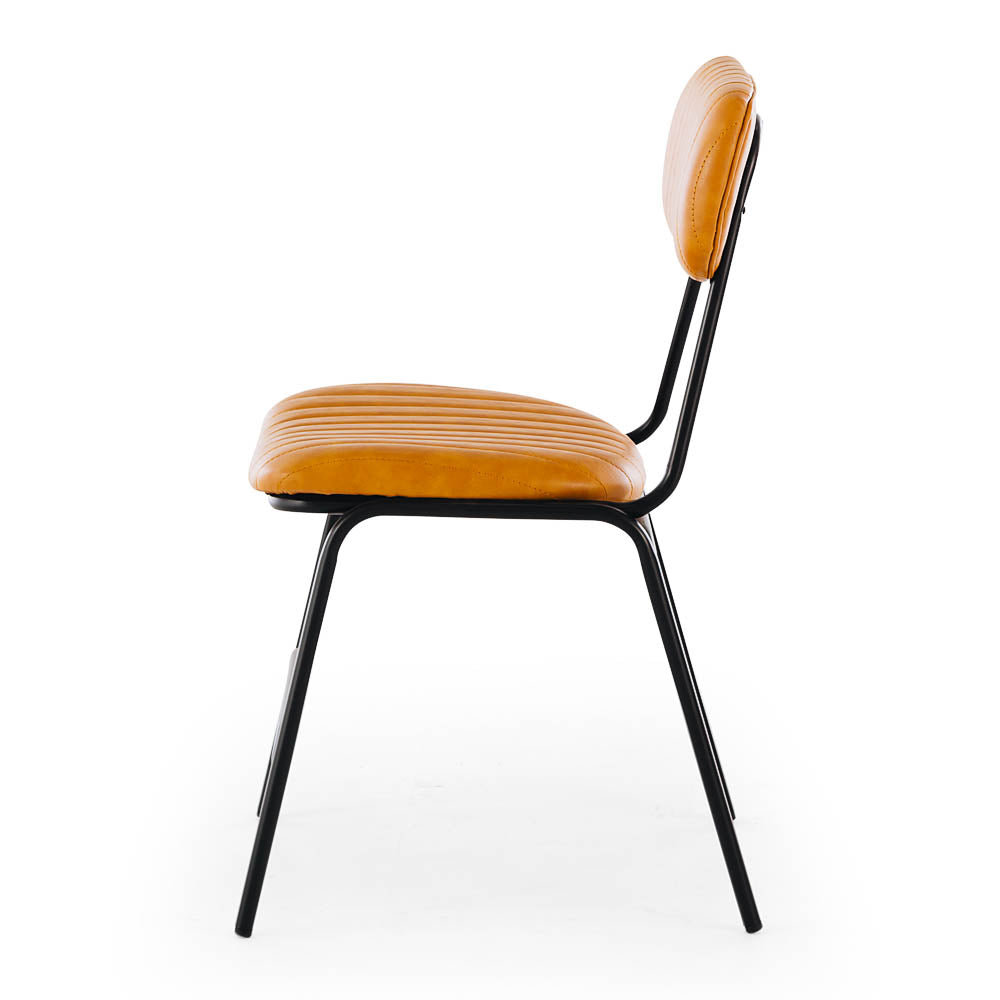 Datsun Chair Vintage Camel PU Side 