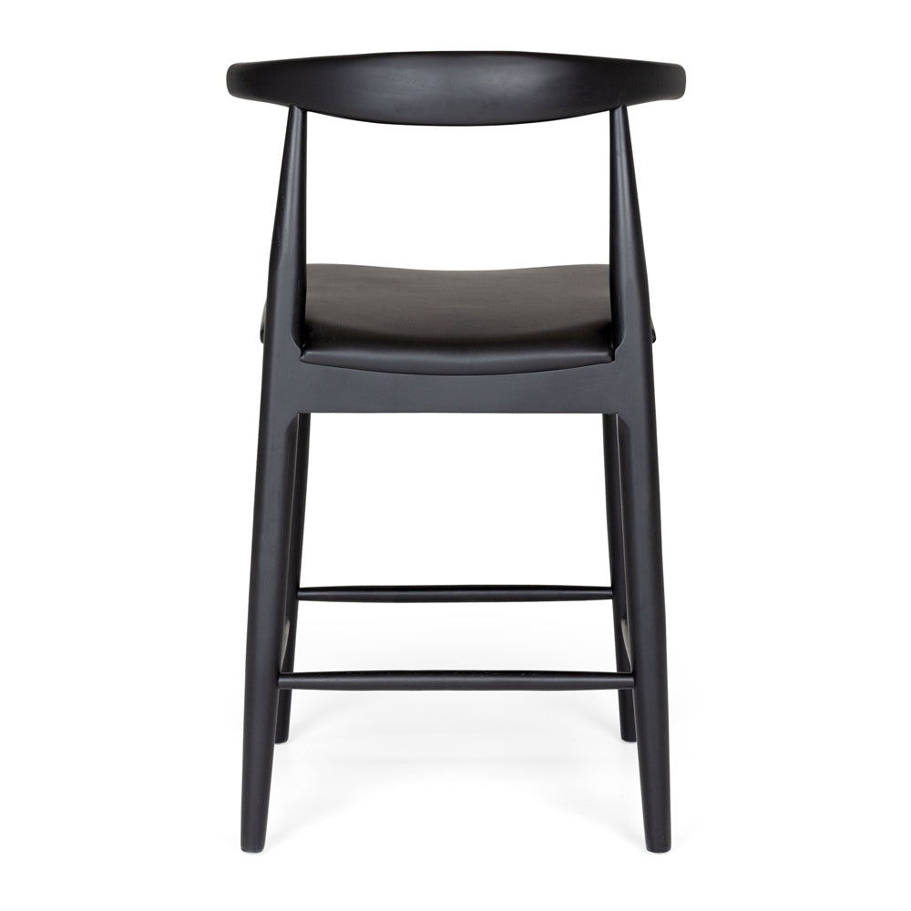 Elbow Barstool Black Back 