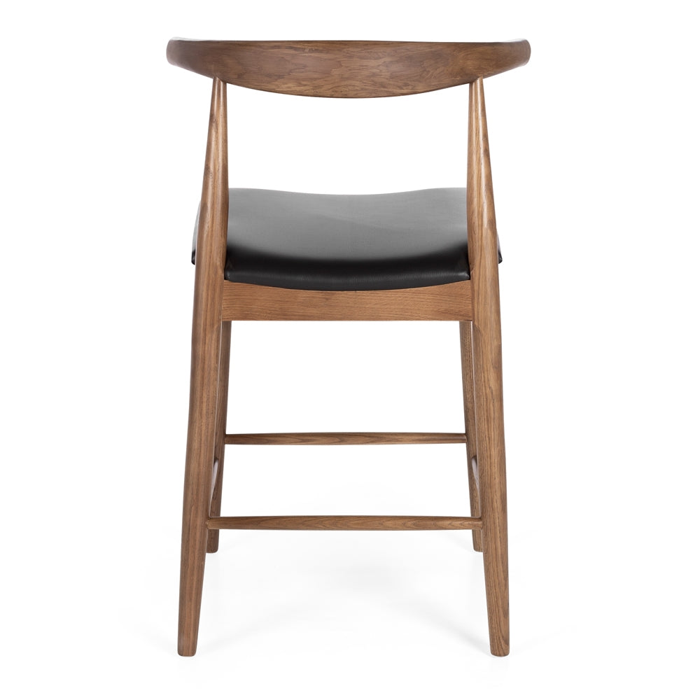 Elbow Barstool Dark Oak Back 