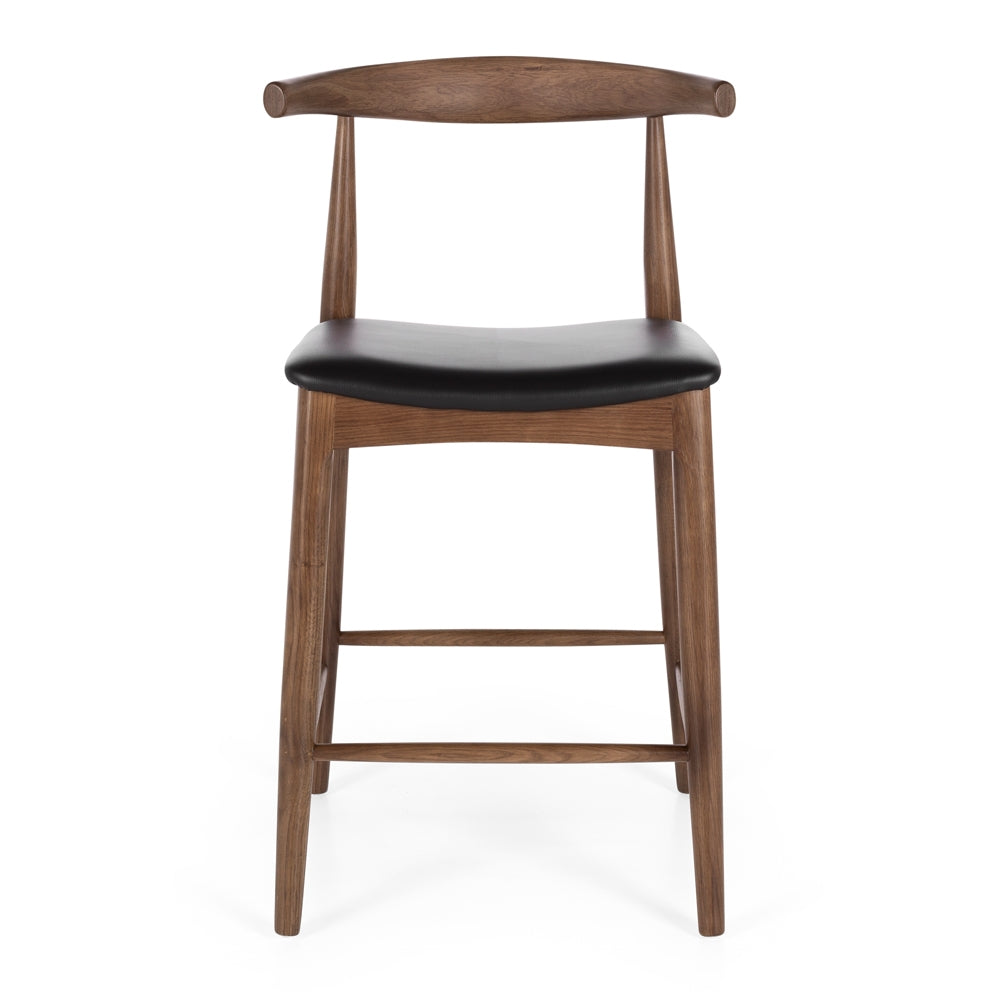 Elbow Barstool Dark Oak Front 