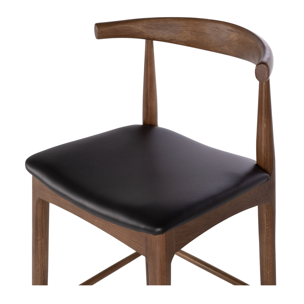 Elbow Barstool Dark Oak Accent 