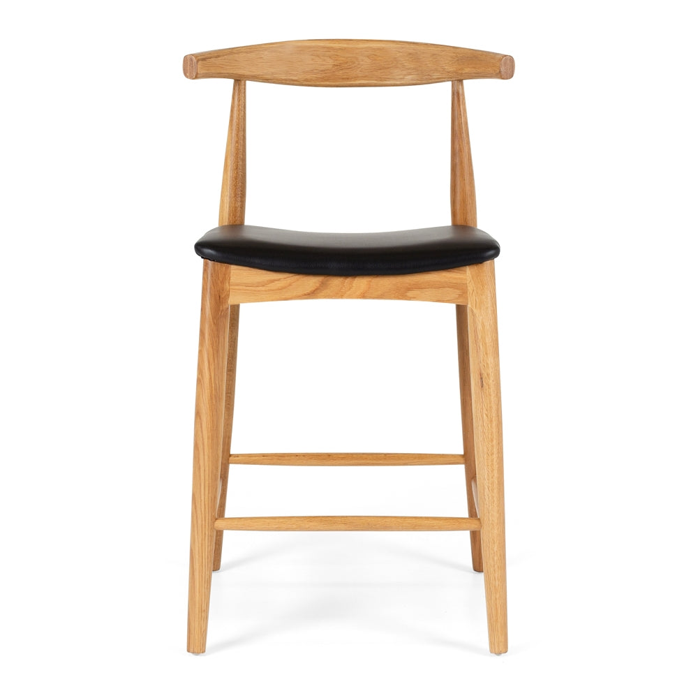 Elbow Barstool Natural Front 