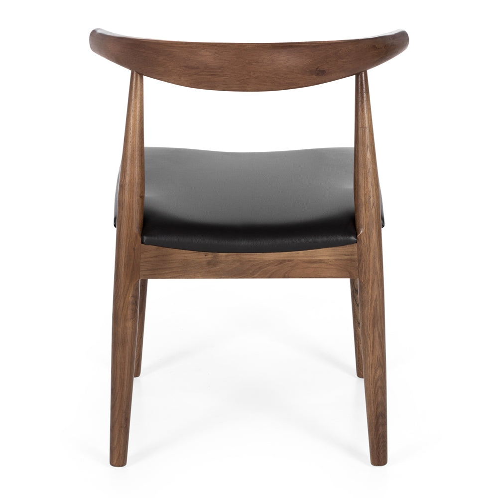 Elbow Dining Chair Deep Oak Back 