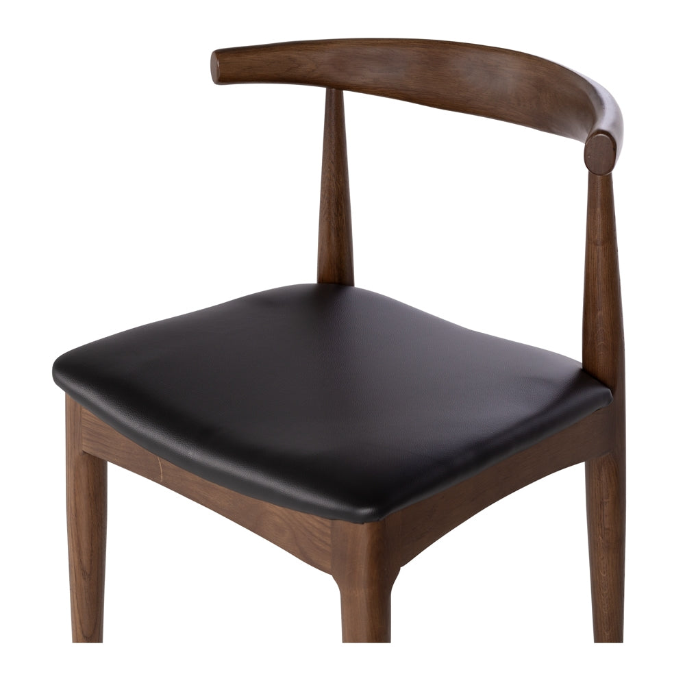 Elbow Dining Chair Deep Oak Profile