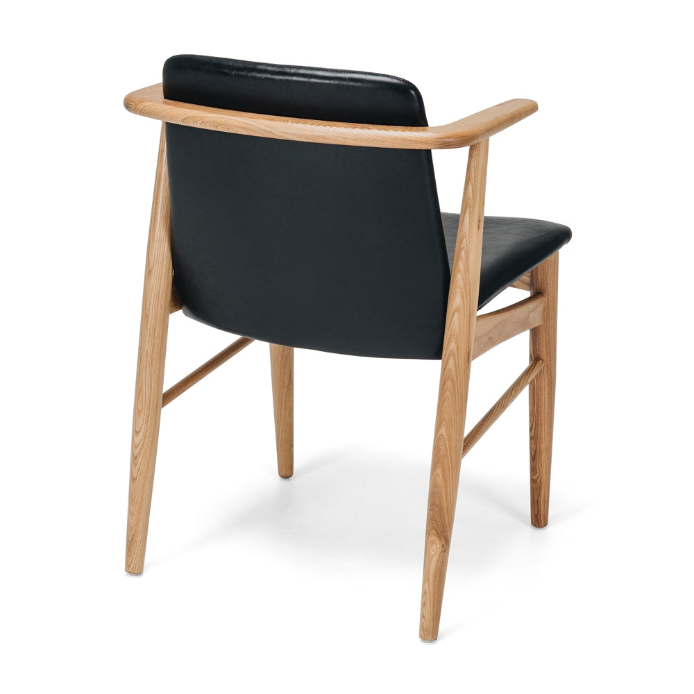 Flores Dining Chair Black Back 