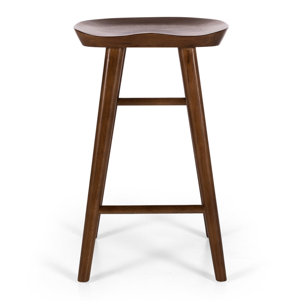 Fuji Barstool Dark Oak Front 