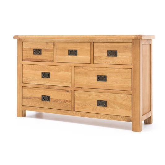 Salisbury Chest 3 over 4 drawer Angle