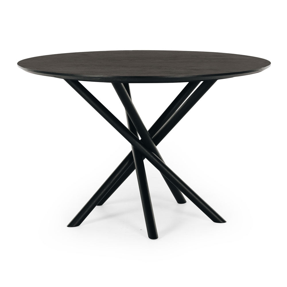 Harper Round Dining Table 1200 Black