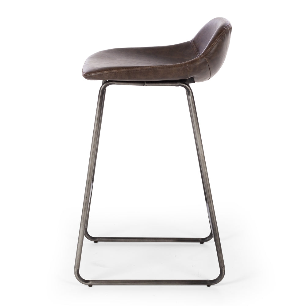 Haus Barstool Dark Brown Side