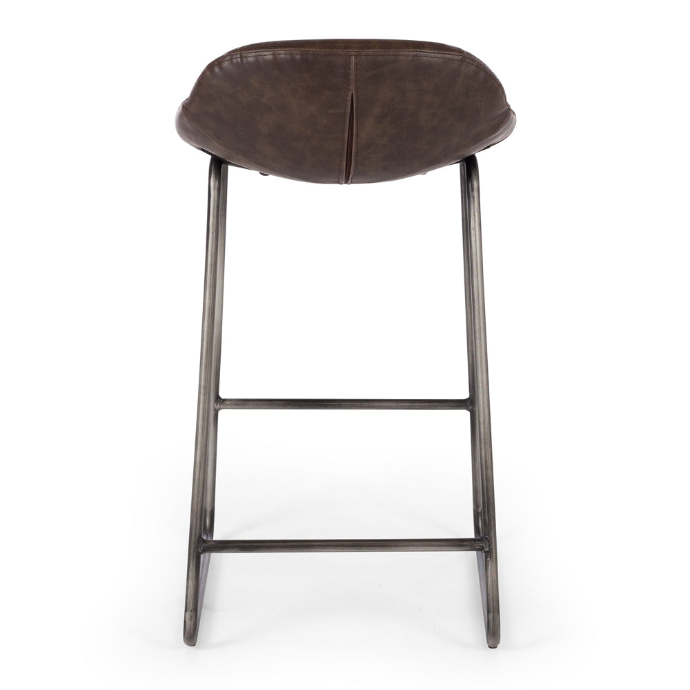 Haus Barstool Dark Brown Back