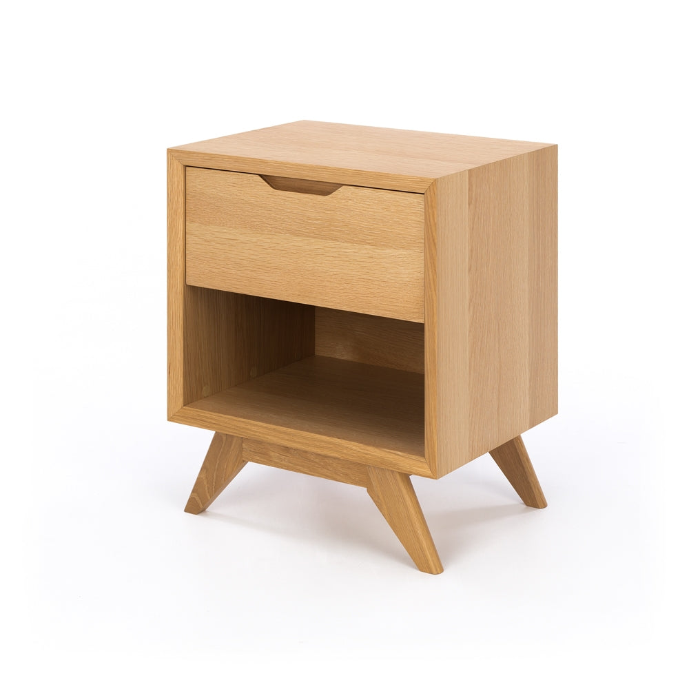 Norway 1 drawer bedside Angle
