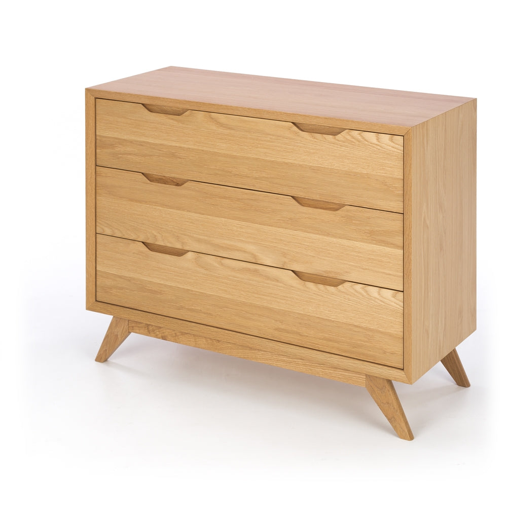 Norway 3 drawer wide dresser  Angle