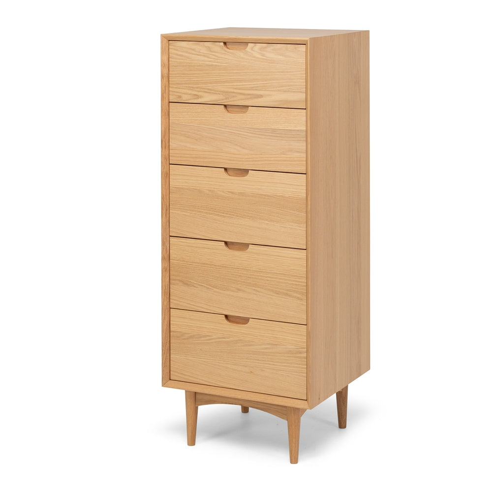 Oslo Tallboy 5 drawer Angle