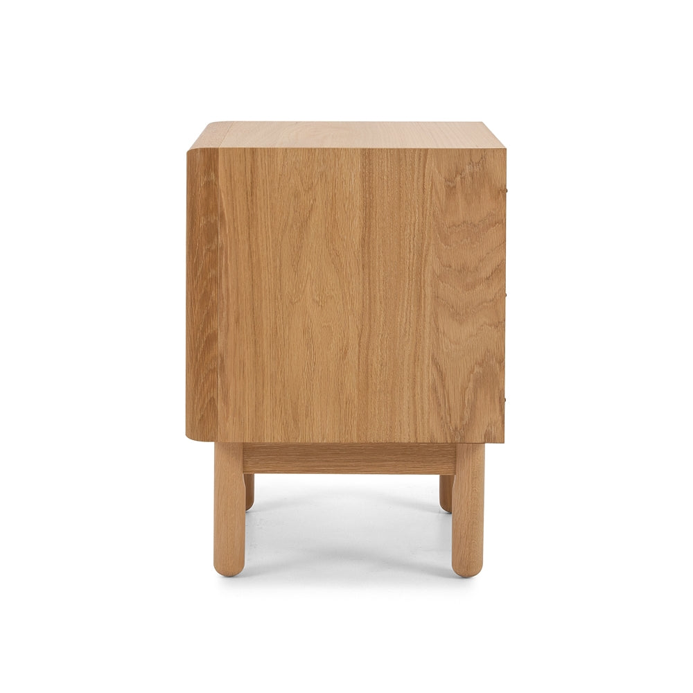 Rotterdam Bedside 2 Drawer Side View