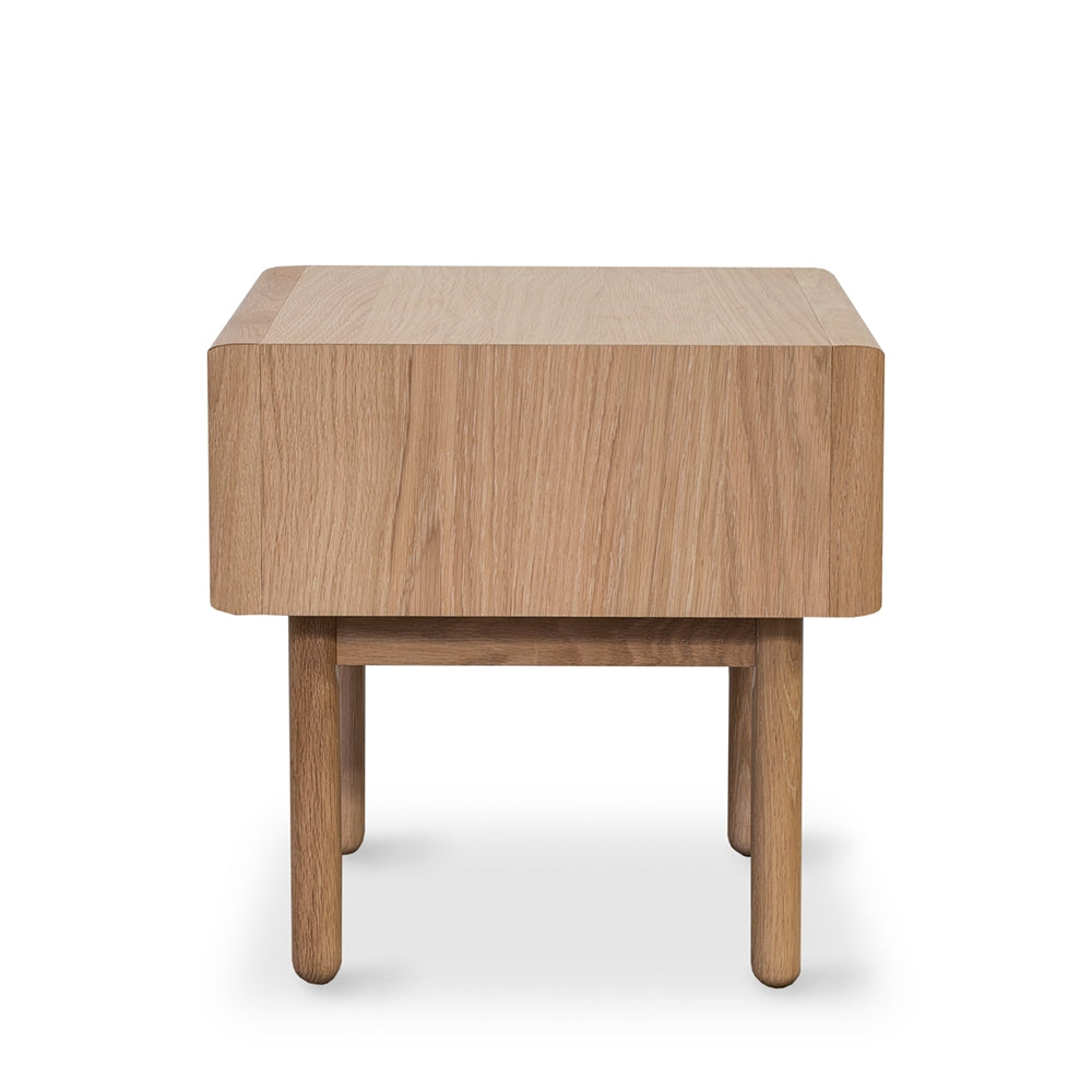 Rotterdam 1 drawer Bedside Side View
