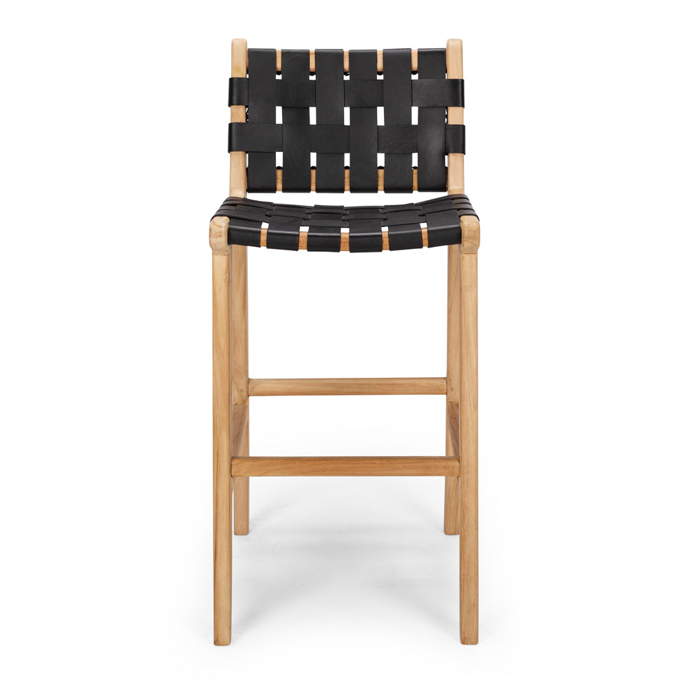 Indo Barstool Highback Black Front 