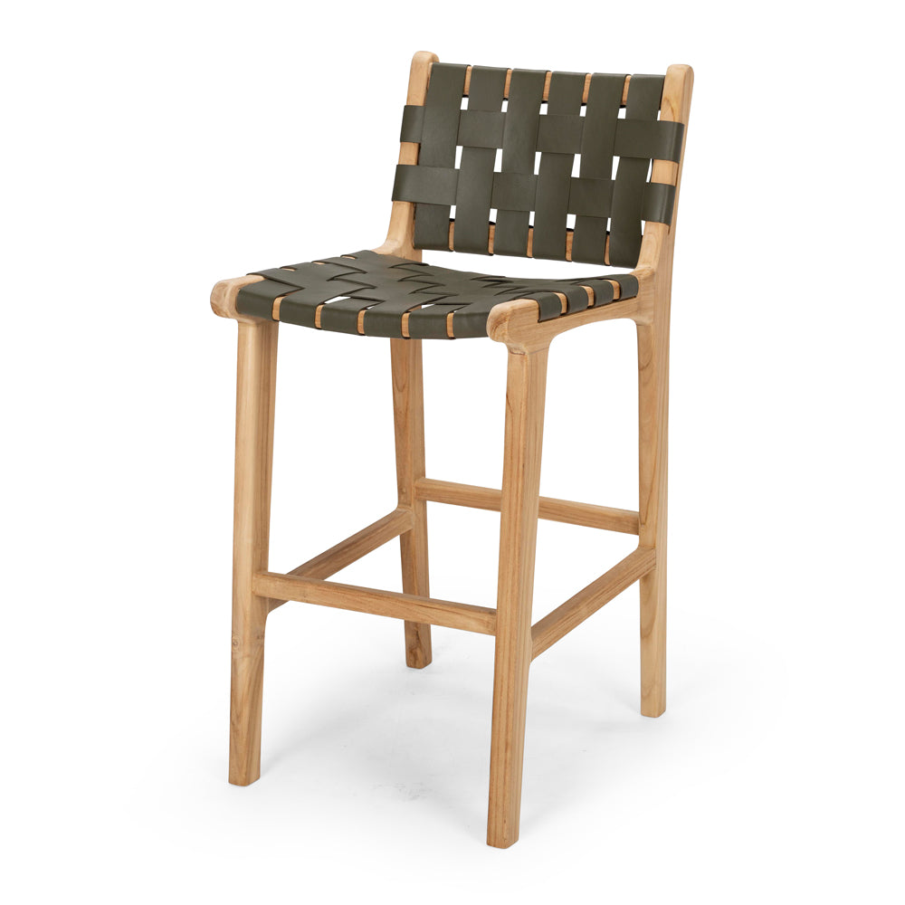 Indo Barstool Highback Olive