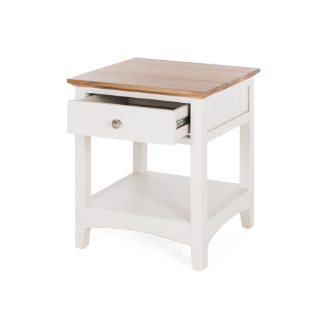 Jessica 1 Drawer Bedside Oak Top