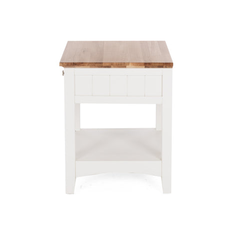 Jessica 1 Drawer Bedside Oak Top