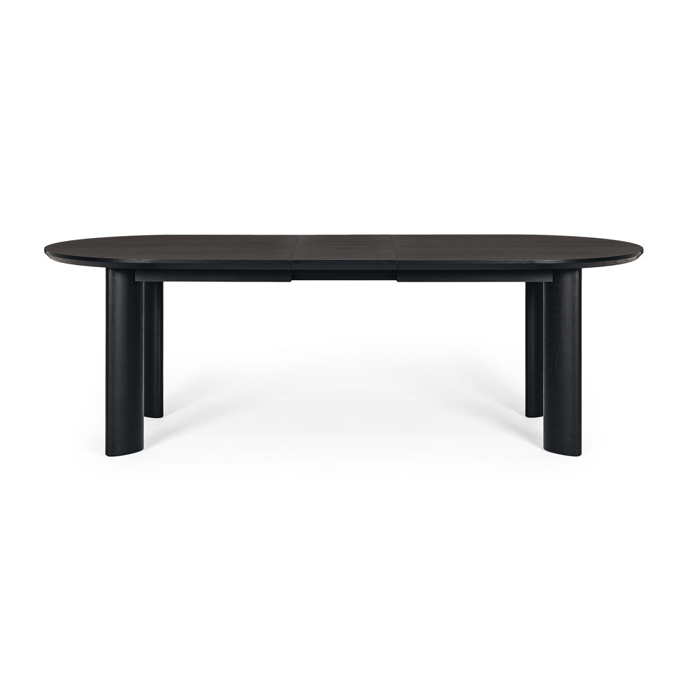 Kontur Ext Dining Table Black Front On