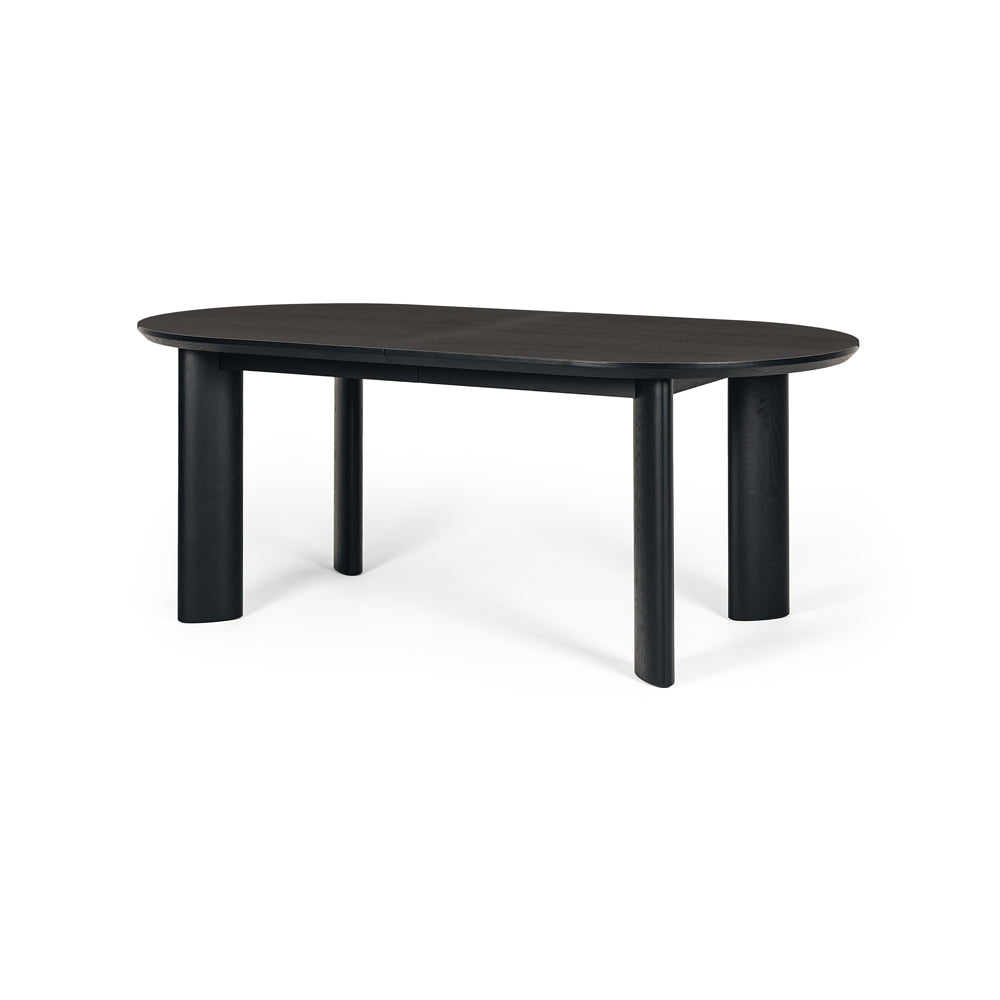 Kontur Ext Dining Table Black Angle
