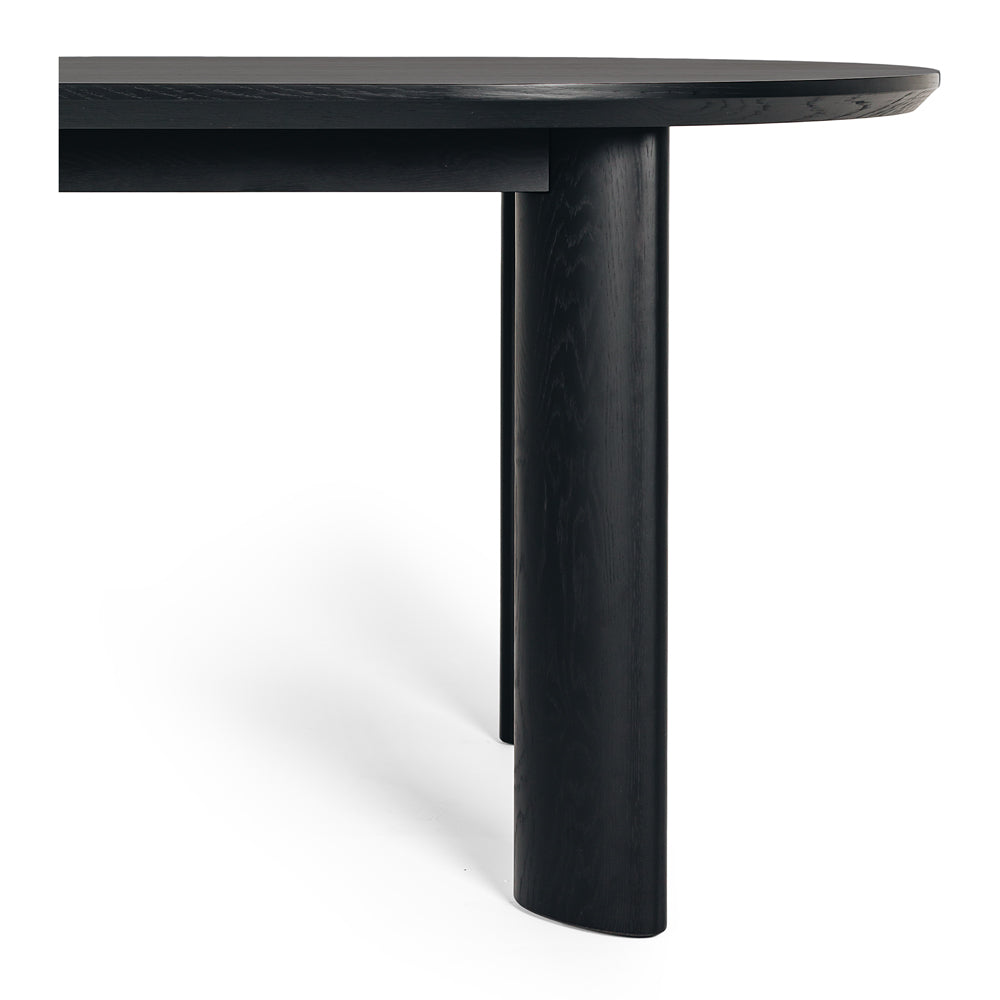 Kontur Ext Dining Table Black Leg Detail