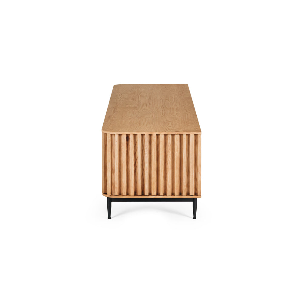 Linea Tv Unit Natural End On 