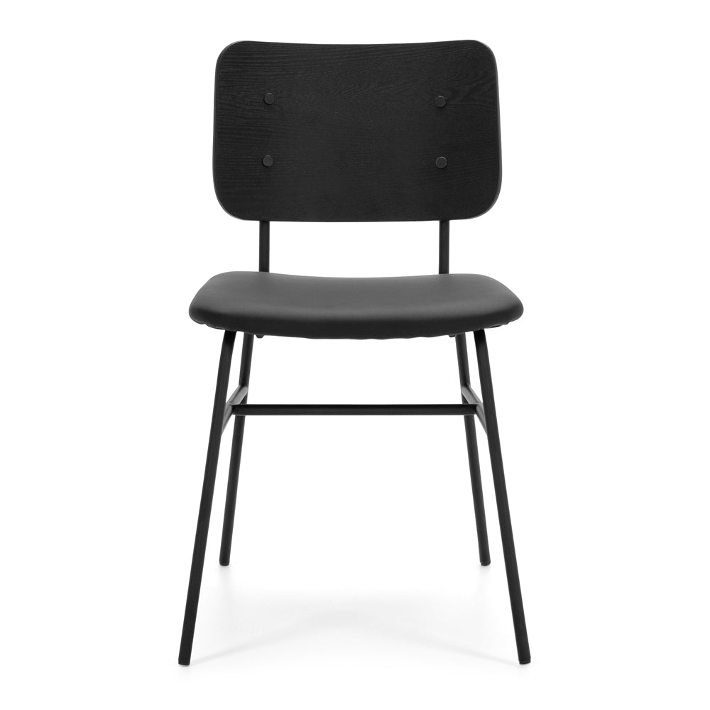 Lukas Dining Chair Black Front 