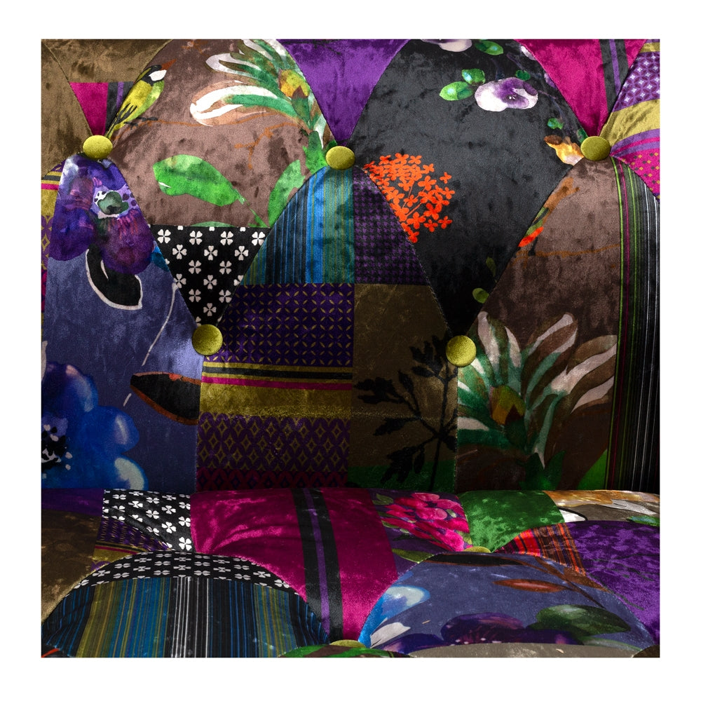 Patchwork 2 seater Loveseat Close up