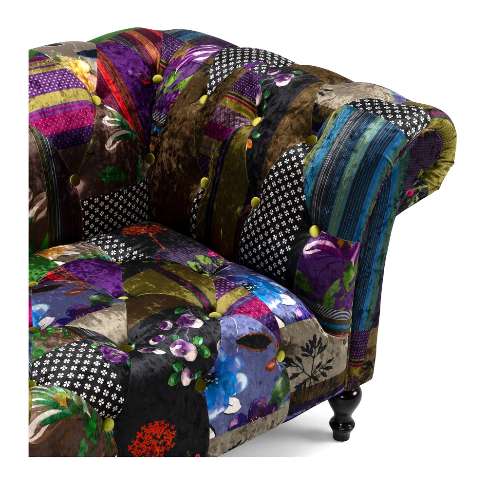 Patchwork 2 seater Loveseat Arm 