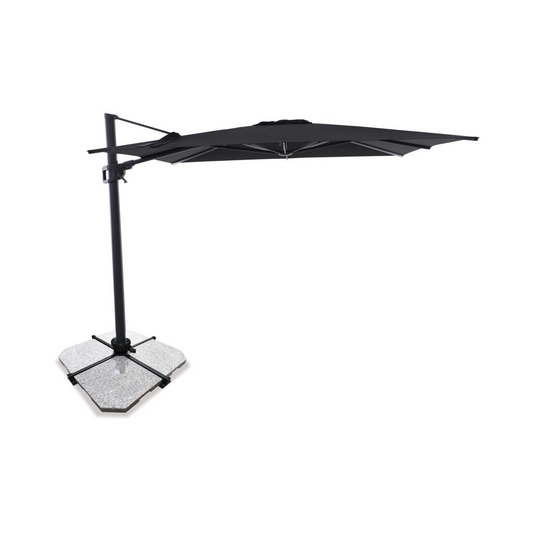 Sirius 3m Square Cantilever Outdoor Umbrella – Black